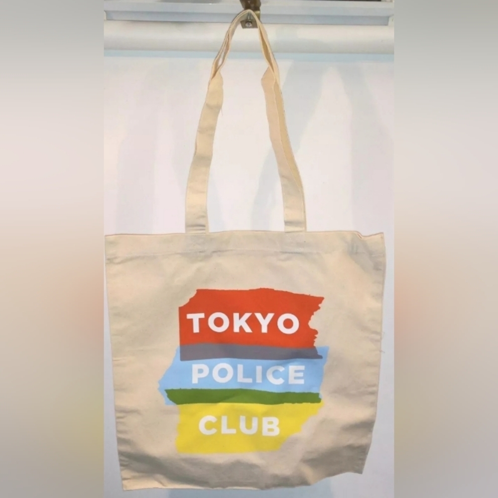 Vintage -Tokyo Police Club   Canvas TOTE BAG -   New Old Stock. Rare rock band